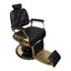 Barber Chair - Luxurious Belmont Black & Gold Accents