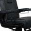 Barber Chair - Retro Black & Matte Black Accents