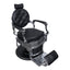 Barber Chair - Vintage Style Black & Chrome Accents
