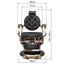 Barber Chair - Vintage Style Black & Gold Accents