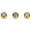 Caflon - Stud Earrings Gold Plated Regular Crystal Opal 4mm