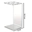 Eson - Scissor & Brush Holder Clear Acrylic Rack Holder