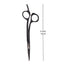 Haito - Kishi Offset Scissors Black 6 Inch (16cm)