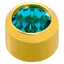 Caflon - Stud Earrings Gold Plated Regular Birthstones 4mm