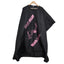 Hair Tools - Barber Hairdressing Hair Cutting Cape & Gown (Black & Pink)