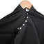 Hair Tools - Barber Hairdressing Hair Cutting Cape & Gown Unisex Black With Poppers