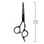 Samurai - 101-640BK Classic Pro Offset Black Titanium Scissors 5 Inch (13cm)