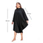 Hair Tools - Barber Hairdressing Hair Cutting Sleeved Gown Black With Poppers