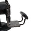 Barber Chair - Vintage Style Black & Shiny Black Accents