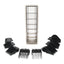 Wahl - Plastic Clipper Attachment Comb Guards Set Black 3170-801