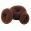 Hair Tools - Bun Ring Brown 12cm