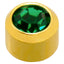 Caflon - Stud Earrings Gold Plated Regular Birthstones 4mm