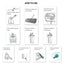 Scratch - Dual-Chamber Mop & Bucket System with 3 Washable Microfibre
