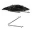 Eson - Black Flat Hair Pins – Ball-Tipped 5cm