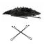 Eson - Black Flat Hair Pins – Ball-Tipped 6cm