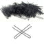 Eson - Black Wavy U-Pins – Bun & Updo Hair Pins 6cm