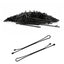 Eson - Black Flat Hair Pins – Ball-Tipped 7cm