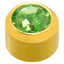 Caflon - Stud Earrings Gold Plated Regular Birthstones 4mm