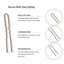 Eson - Brown Wavy U-Pins – Bun & Updo Hair Pins 6cm