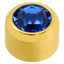 Caflon - Stud Earrings Gold Plated Regular Birthstones 4mm