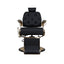 Barber Chair - Luxurious Belmont  Black & Gold Accents