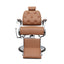 Barber Chair - Luxurious Belmont  Tan & Chrome Accents