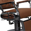 Barber Chair - Luxurious Belmont  Tan & Chrome Accents