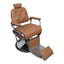 Barber Chair - Luxurious Belmont  Tan & Chrome Accents