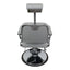 Barber Chair - Luxurious Belmont  Grey & Crome Accents