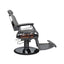 Barber Chair - Luxurious Belmont  Grey & Crome Accents