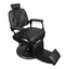 Barber Chair - Luxurious Belmont  Black & Matte Black Accents