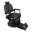 Barber Chair - Luxurious Belmont  Black & Matte Black Accents