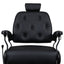 Barber Chair - Luxurious Belmont  Black & Matte Black Accents