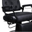 Barber Chair - Luxurious Belmont  Black & Matte Black Accents