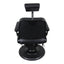 Barber Chair - Luxurious Belmont  Black & Matte Black Accents