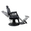 Barber Chair - Luxurious Belmont  Black & Matte Black Accents