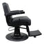 Barber Chair - Retro Black & Matte Black Accents