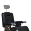 Barber Chair - Retro With Reversible Footrest Black & Matte Black Accents