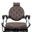 Barber Chair - Vintage Style Brown & Black Accents