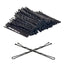 Eson - Black Kirby Grips – Wavy Hair Grips 6cm