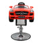 Kids Barber Chairs - Silver Star Roadster Red