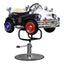 Kids Barber Chairs - Retro Police Car Navy Blue