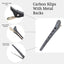 Head Jog -  Carbon Klips With Metal Backs 6pcs