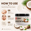 Gabri Professional - Hand & Face Care Cream Vitamin E Coconut Oil 300ml