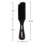 Gabri - Skin Fade Brush Silver Wooden Soft Fader