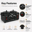 Gabri - Double Pot Wax Heater Warmer (Black)