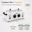 Gabri - Double Pot Wax Heater Warmer (White)