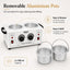 Gabri - Double Pot Wax Heater Warmer (White)