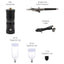 Eson - Cordless Airbrush Kit Portable Mini Airbrush Gun with Compressor