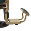 Barber Chair - Vintage Style Green & Gold Accents